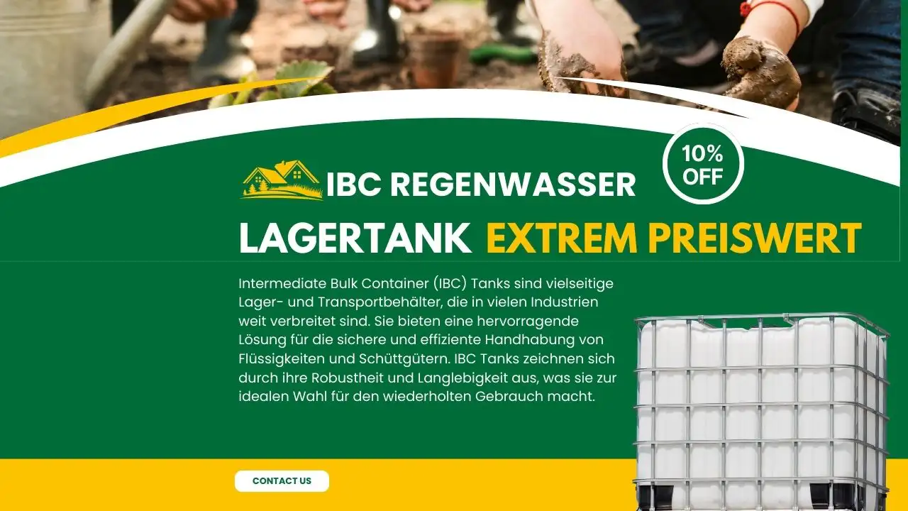 IBC Container: Vielseitige Lösungen für Lagerung und Transport – Von rebottled bis Zubehör: Finden Sie den perfekten IBC Tank für Ihre Bedürfnisse