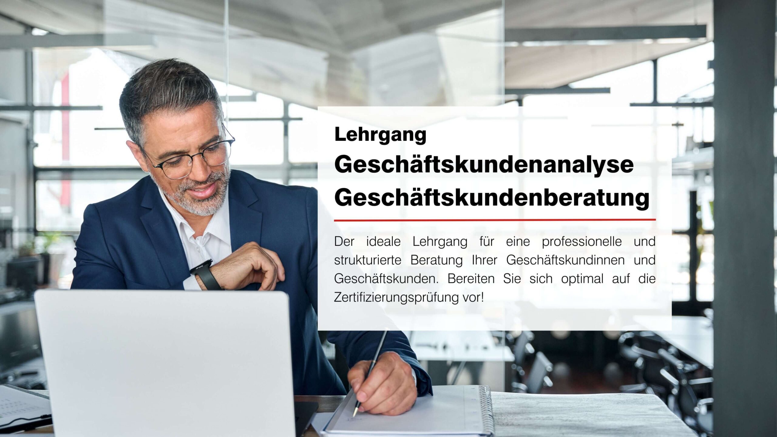 Starte mit dem eLearning „Gewerbekundenberatung und -analyse“ und werde Profi für Geschäftskunden nach DIN 77235.